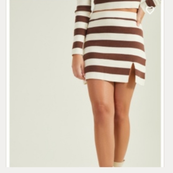 Altar'd State sweater mini skirt crop top set! - Picture 3 of 10